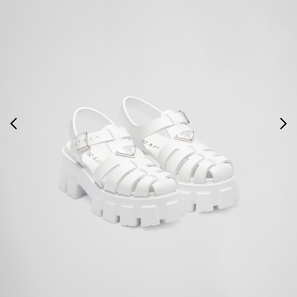 Prada Rubber Monolith sandals - Picture 2 of 15